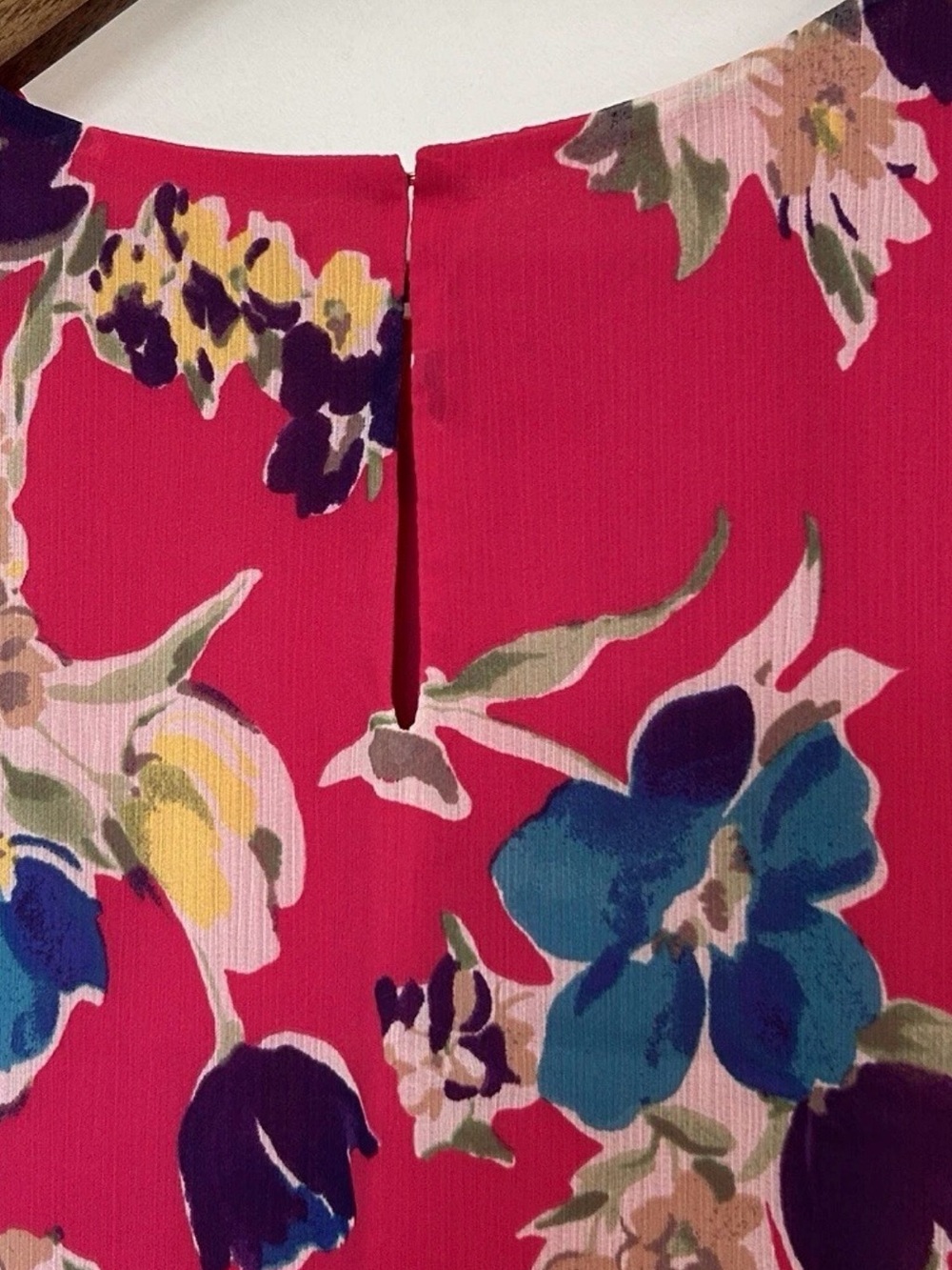 Ralph Lauren sleeveless floral dress with ruffle. Womens size 16 - Picture 3 of 4